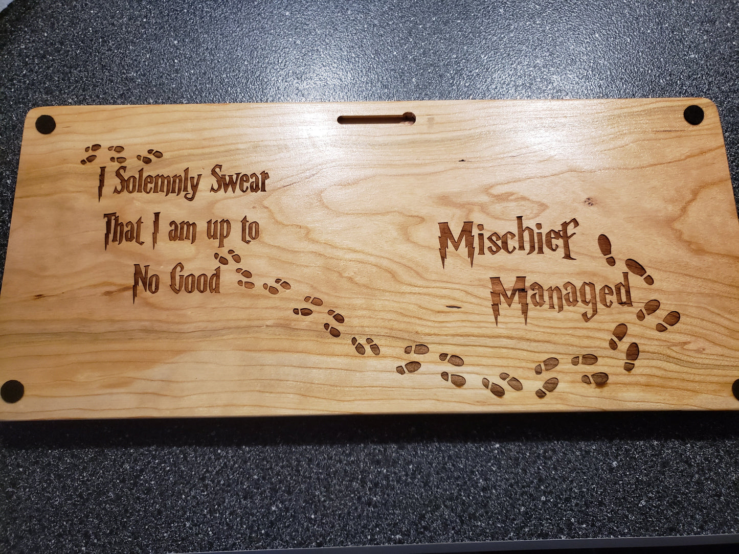 Marauder's Map Cribbage Board