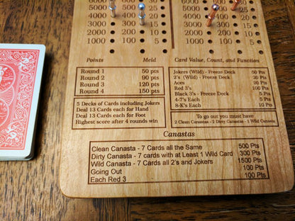 Hand & Foot Canasta Scoreboard