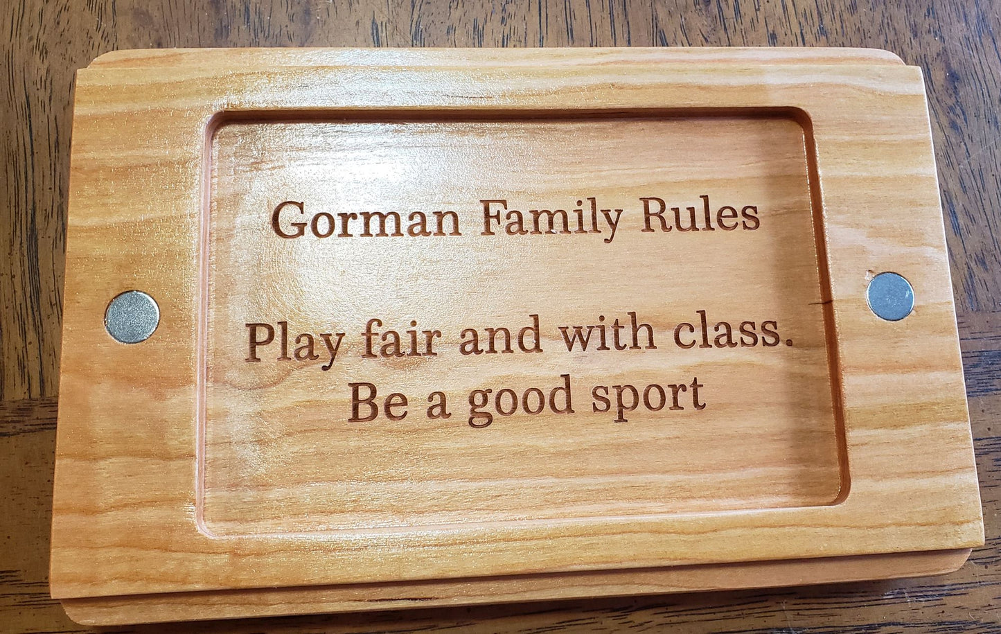 Deluxe / Travel Frustration Rummy Scoreboard with Storage