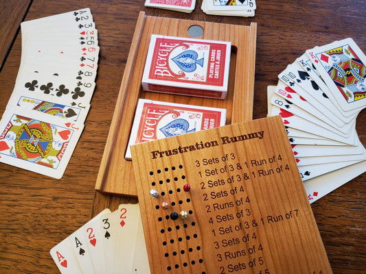 Deluxe / Travel Frustration Rummy Scoreboard with Storage