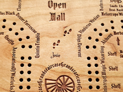 Marauder's Map Cribbage Board