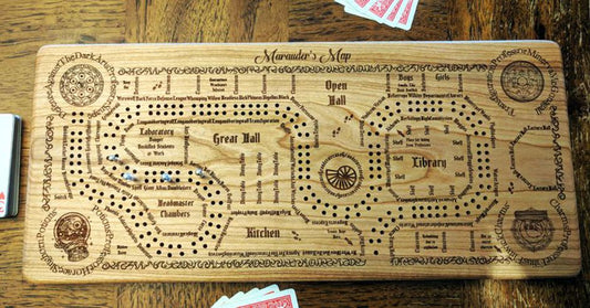 Marauder's Map Cribbage Board