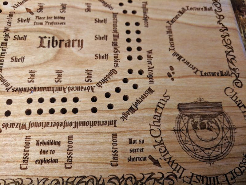 Marauder's Map Cribbage Board