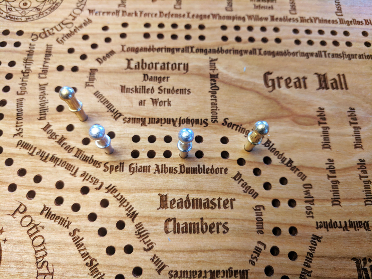 Marauder's Map Cribbage Board