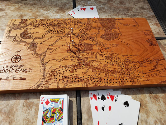 Middle Earth Frodo Trek Cribbage Board