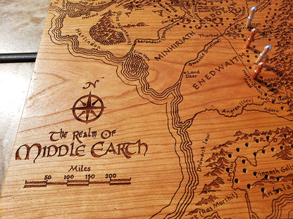 Middle Earth Frodo Trek Cribbage Board