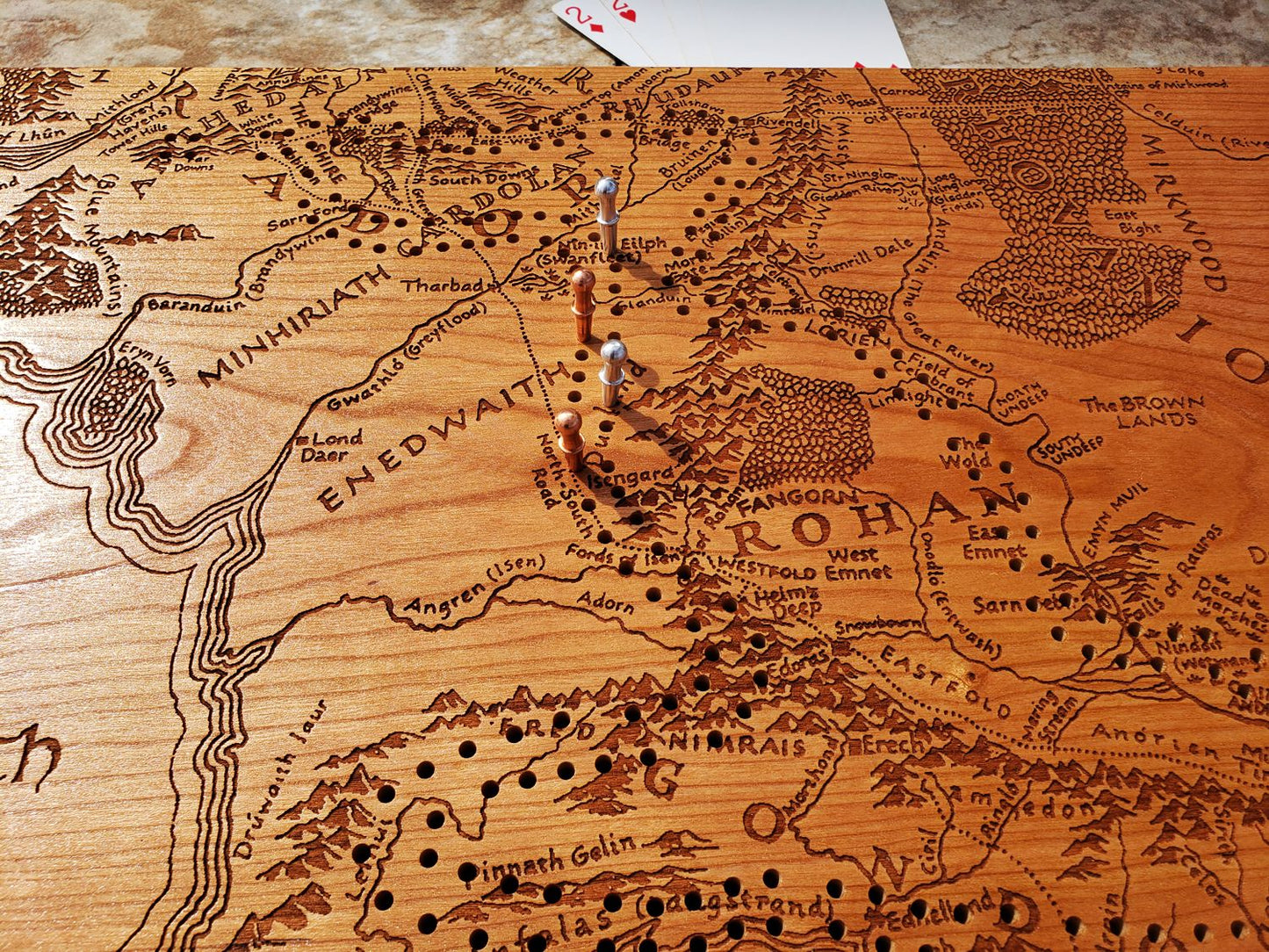 Middle Earth Frodo Trek Cribbage Board
