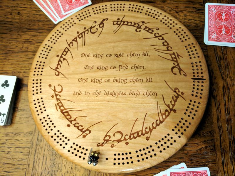 The One Ring Cribbage Board