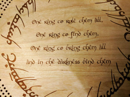 The One Ring Cribbage Board