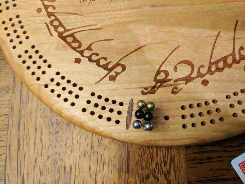 The One Ring Cribbage Board