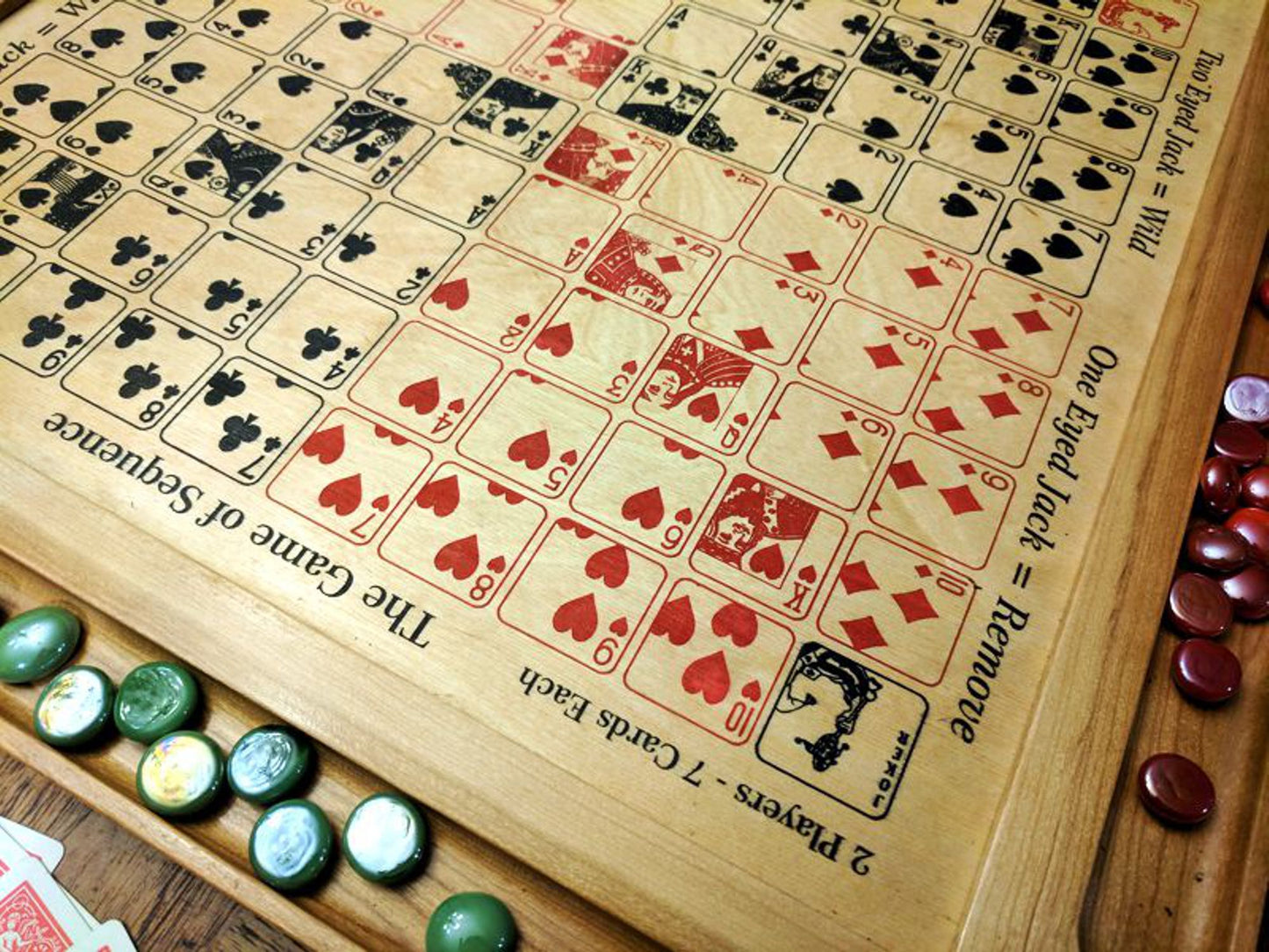 Sequence Game Board - Quarter Cards - Quick Find Layout