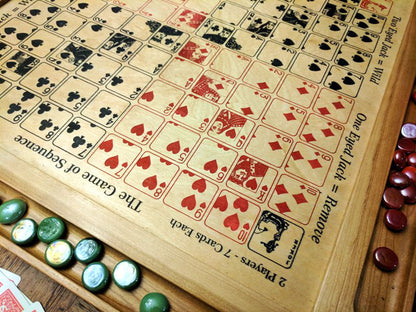 Sequence Game Board - Quarter Cards - Quick Find Layout