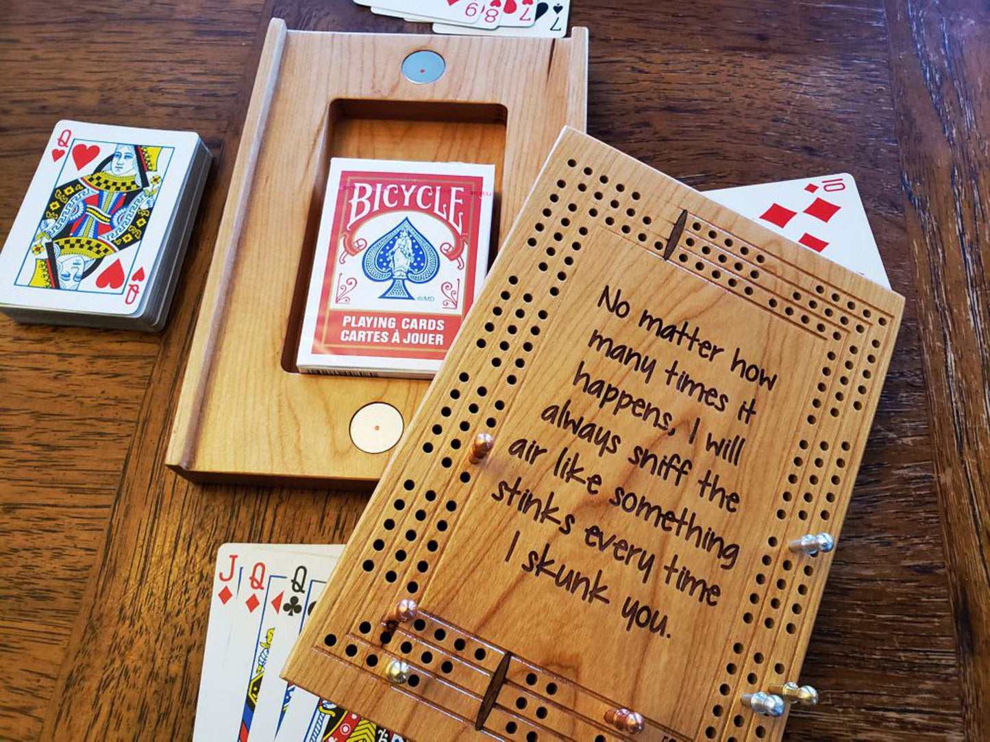 Travel Cribbage Board - Skunked