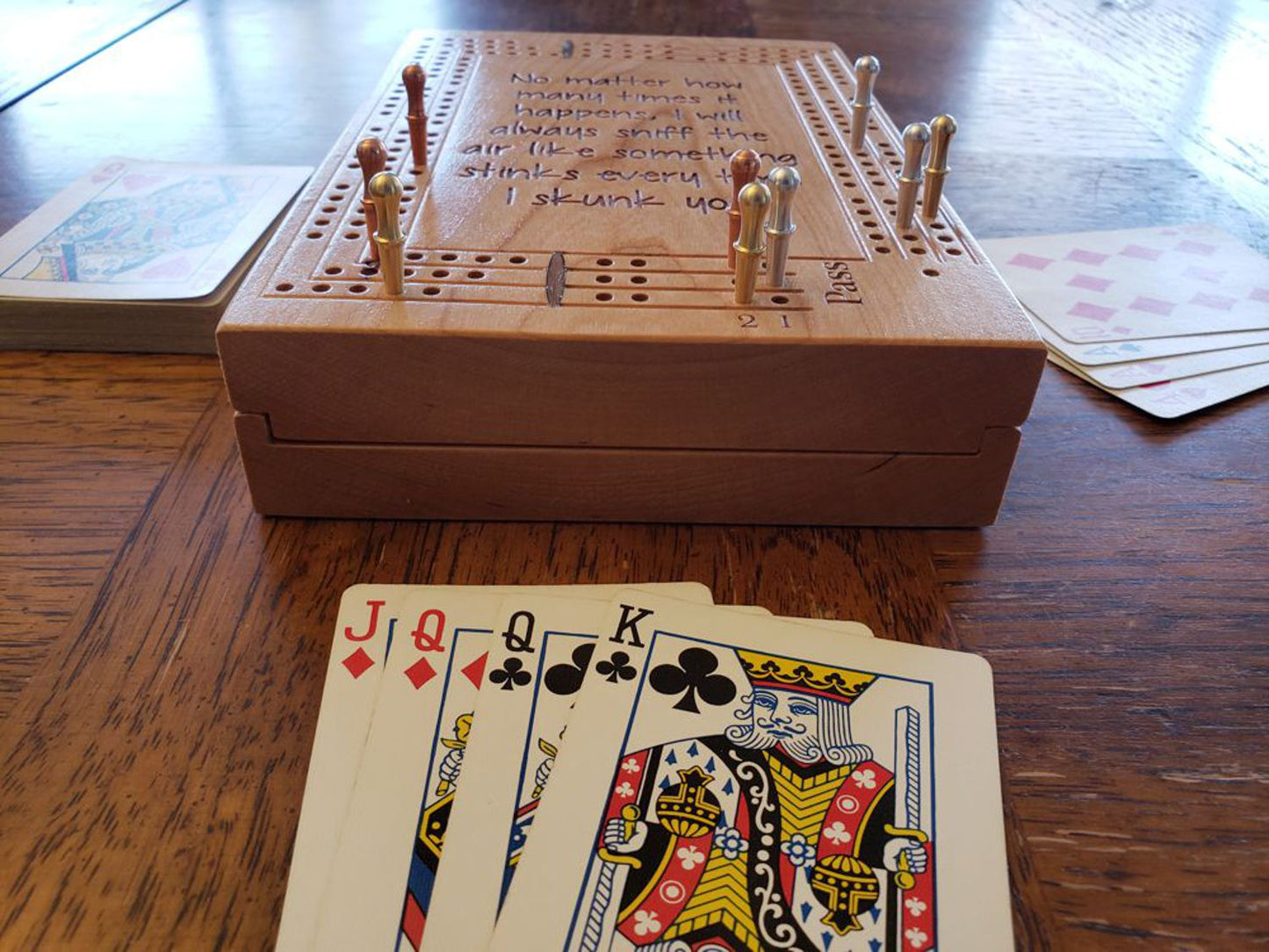 Travel Cribbage Board - Skunked