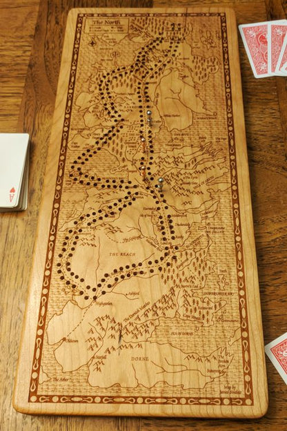 Game of Thrones - Westeros Cribbage Board