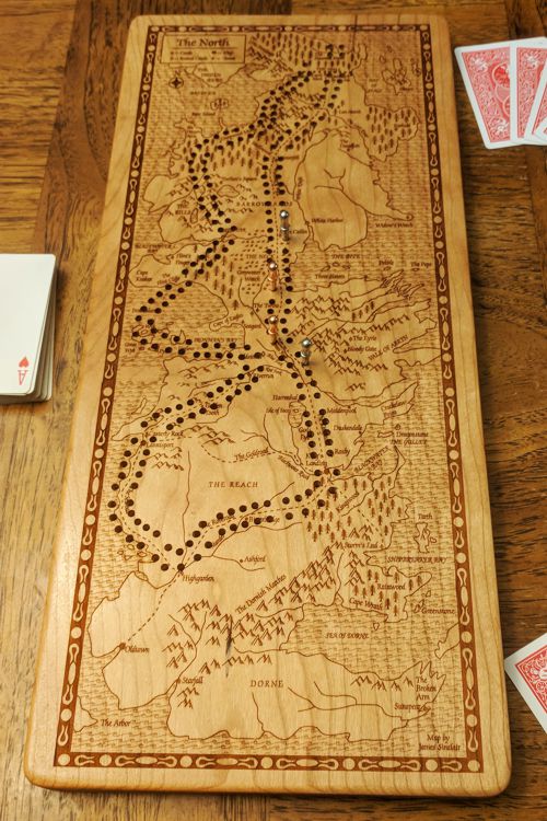 Game of Thrones - Westeros Cribbage Board