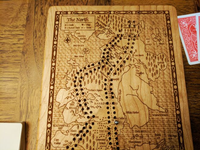 Game of Thrones - Westeros Cribbage Board